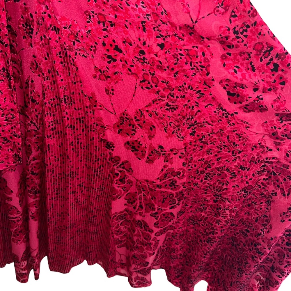 NEW NWT Alice + Olivia Aggie Maxi Dress Bright Pink Multi - Picture 7 of 15
